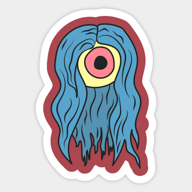 Eye Rock On Sticker by CalebLindenDesign